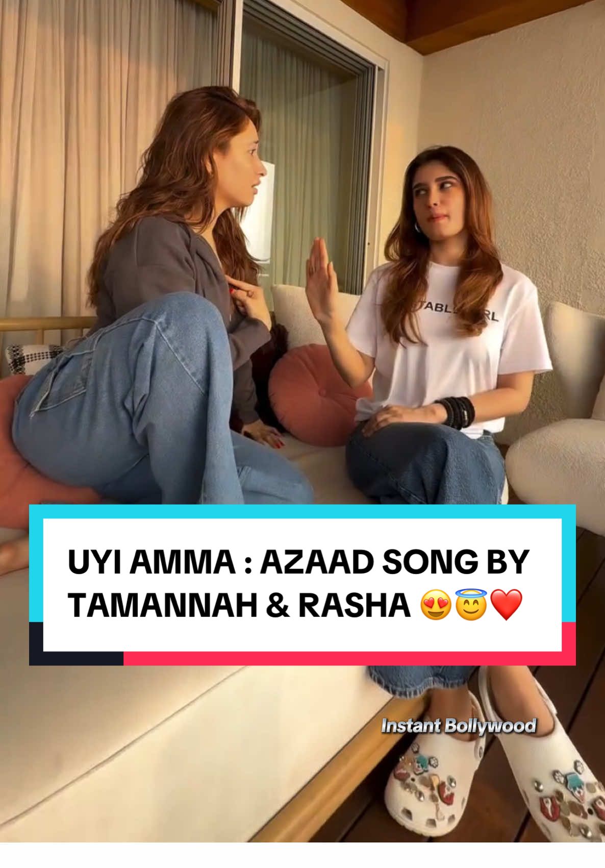 #tamannah and #Rasha Rocking the Song #UyiAmma from Azaad.  #Bollywood #instantbollywood #rashatandani #tamannaahbhatia #Uyiammasong #FilmAzaad 