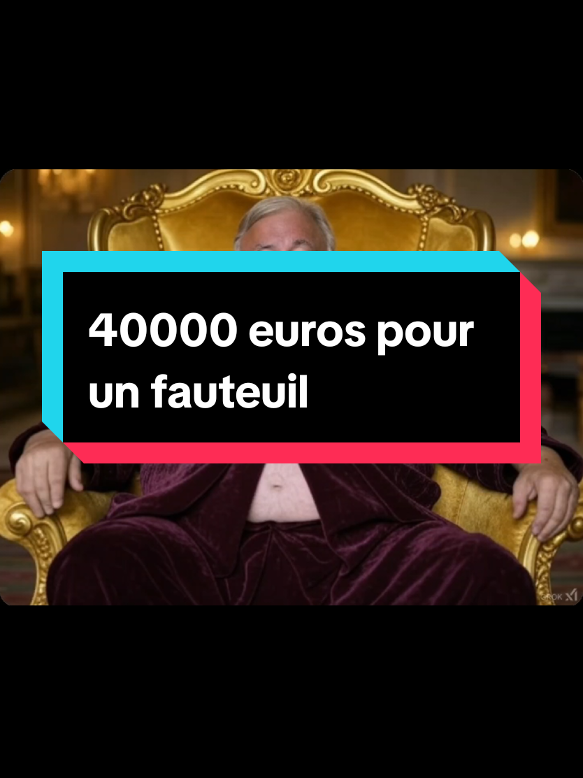 Fauteuil à 40000 euros pour Larcher #pourtoii #fyp #following #fypdong #france 