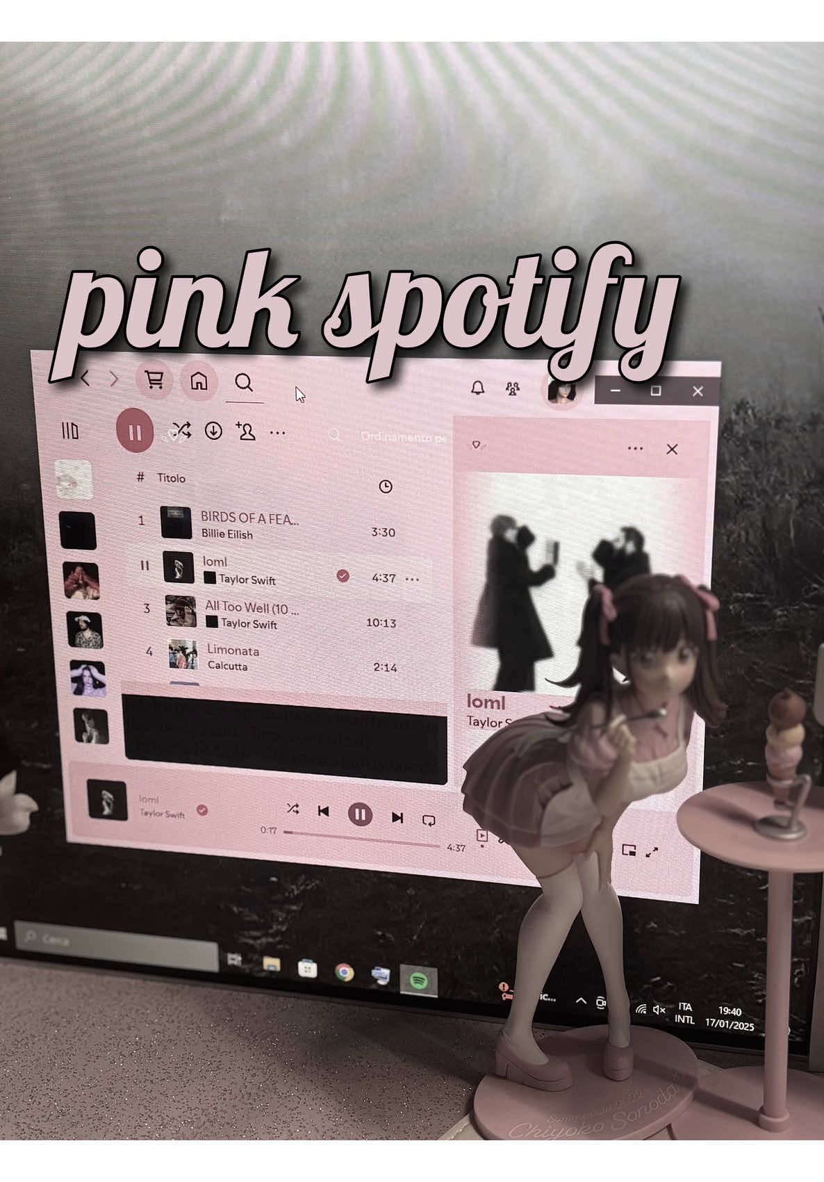 Replying to @ilyKohana | Twitch Streamer 🍓 love me a pink spotify ☺️🤍 here is the tutorial! reply if u need help 🫡 #setup #tutorial #spotify #girlsetup #pinksetup #pinkspotify #mousepad #roomdecor #setupgaming #setupinspiration #setupgamer #gaming #keyboard  