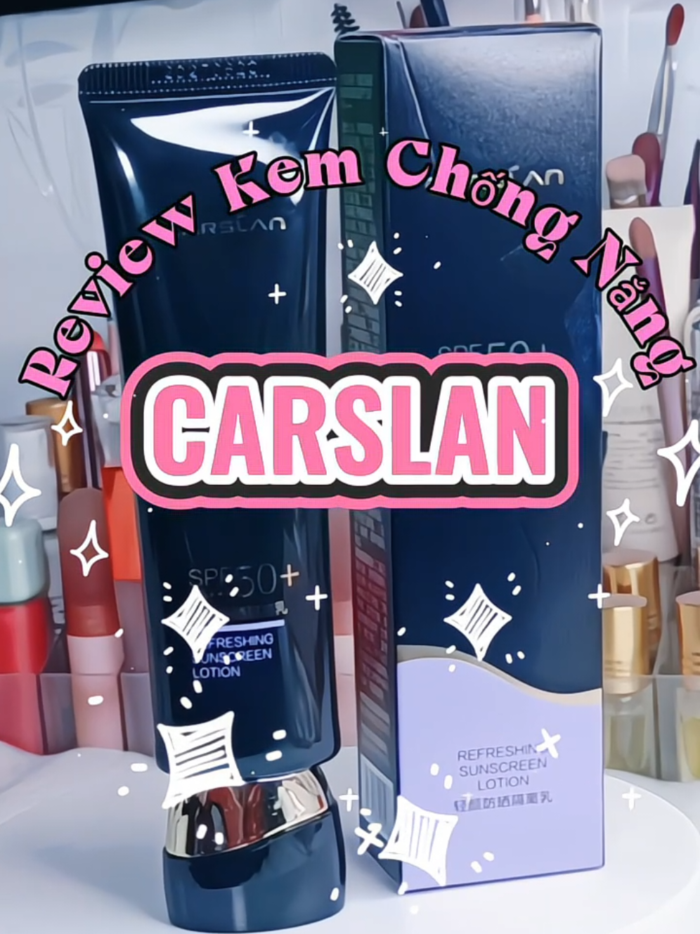 Kem chống nắng Carslan dạng sữa nâng tone cao cấp ✨🌟✨#carslan #kemchongnang #kemchongnangnangtone #kemchongnangcarslan #bankiemdau #makeup #lamdep #duongda #chongnang #depda #xuhuong @Carslanvn 