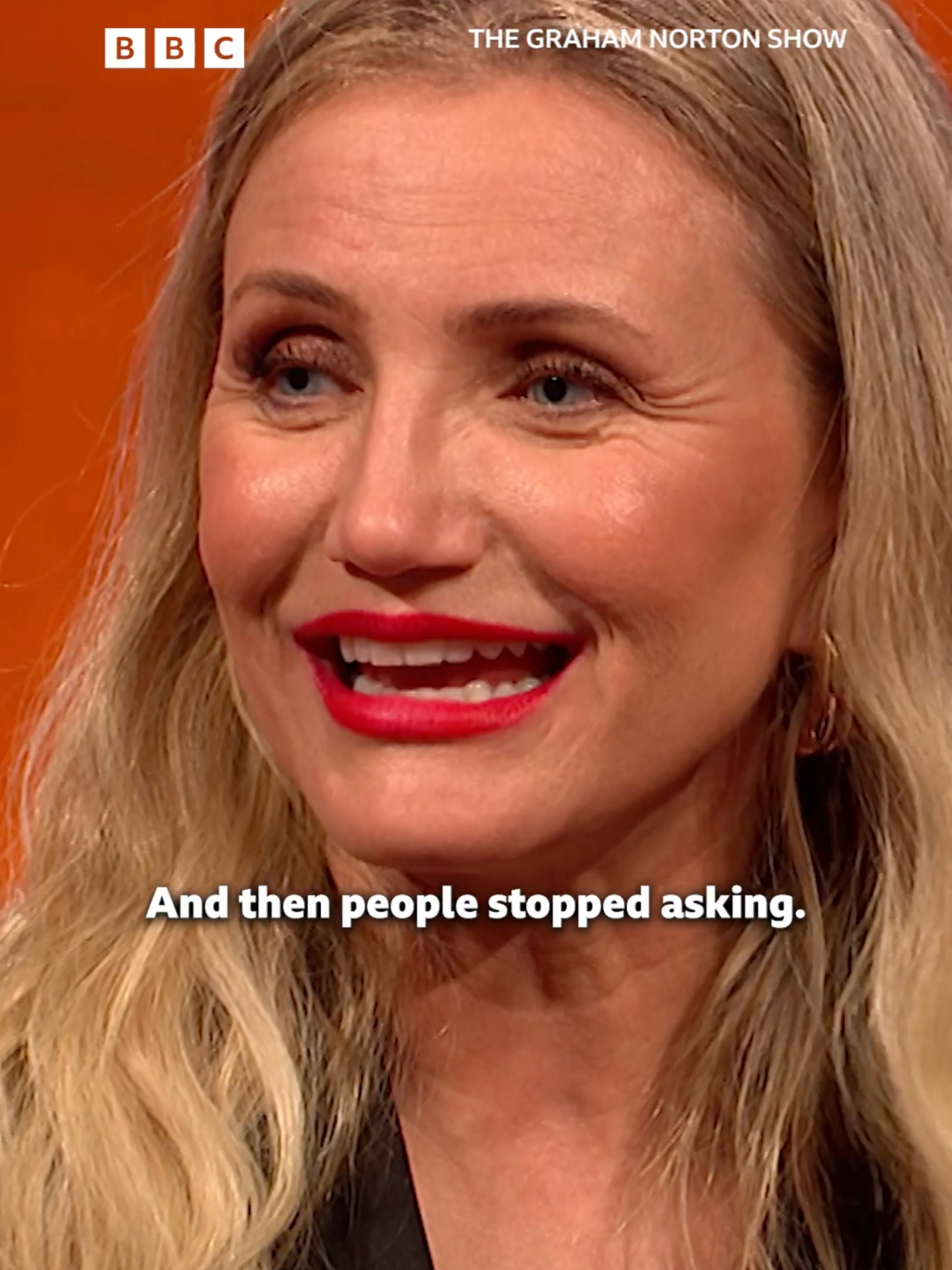 #CameronDiaz is back! 🙌 #grahamnorton #thegrahamnortonshow