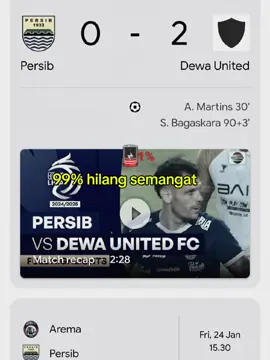 sib kamu pasti bisa bangkit di match berikutnya  #persib #versibvsdewaunited #bobotoh #jawabarat 