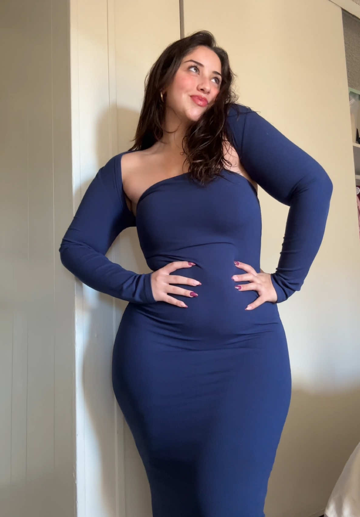 IN LOVE WITH THIS DRESS 💙☺️ #reoria #TikTokShop #curvyfashion 