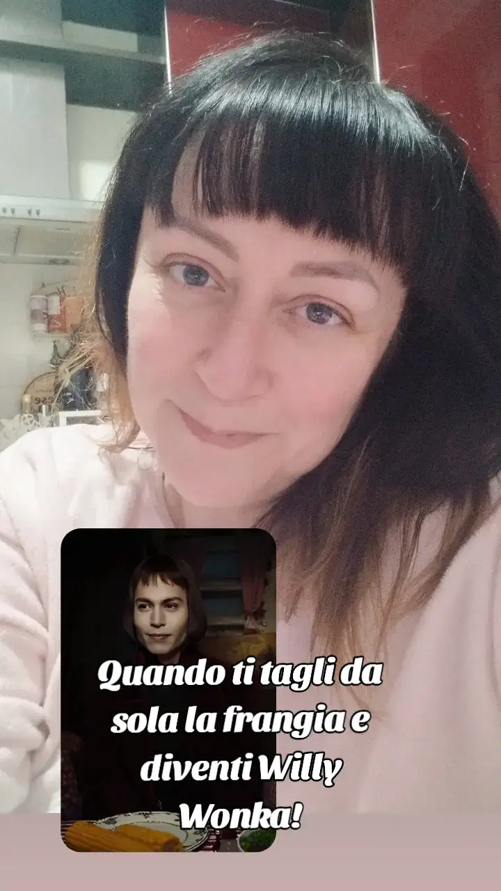 Ebbene sì 😂 #tagliolafrangiadasola #frangetta #autricesclerata #perfareduerisate #nofaidate #capelli #perte 
