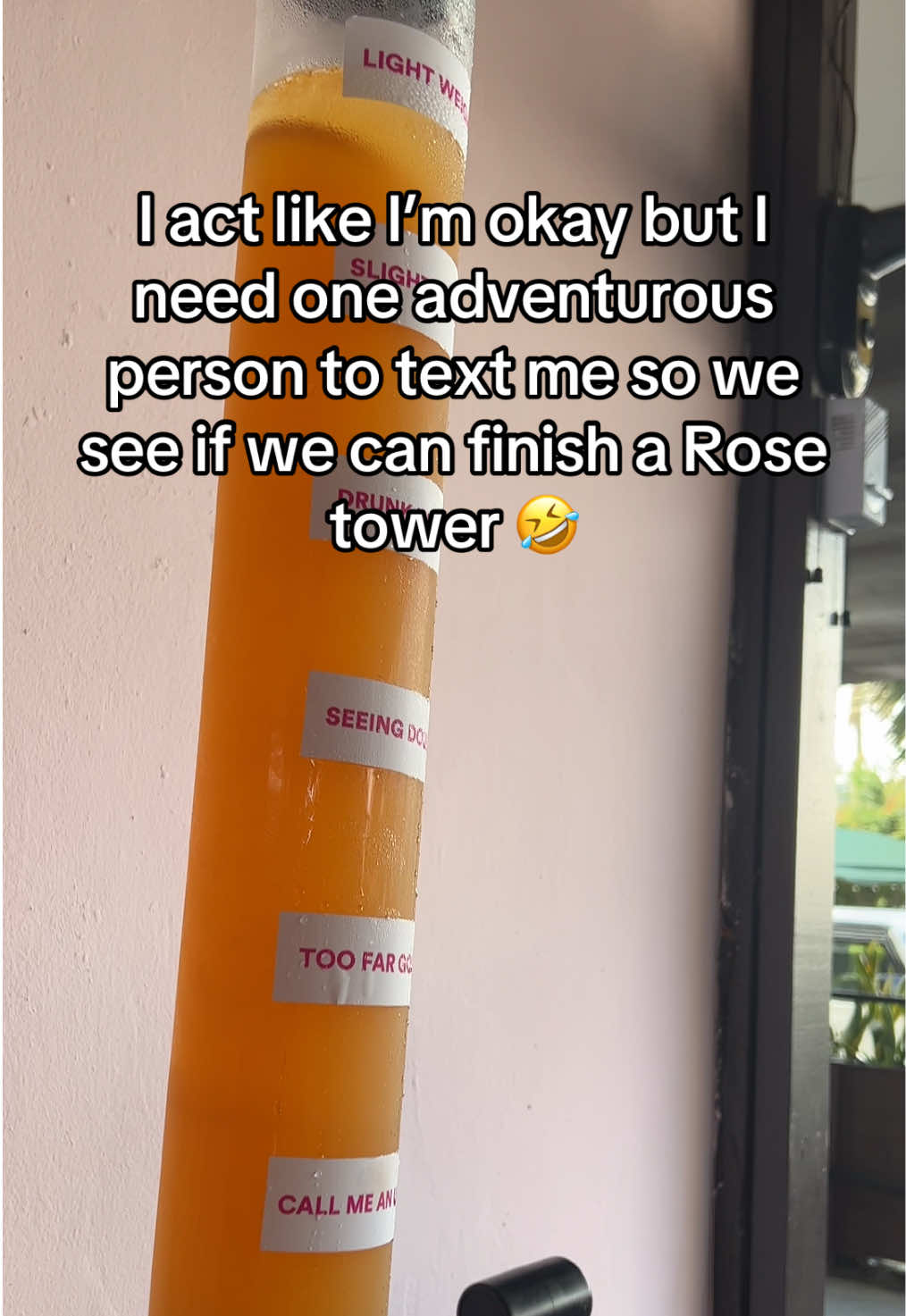 2/3 people vs one tower😂🫡 #fyp #ghanatiktok #accrarestaurant #rosegarden #rosetower 