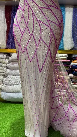 Unique Bale fabrics #fabricsbyhouzofjessy #beaded #fashionontiktok 