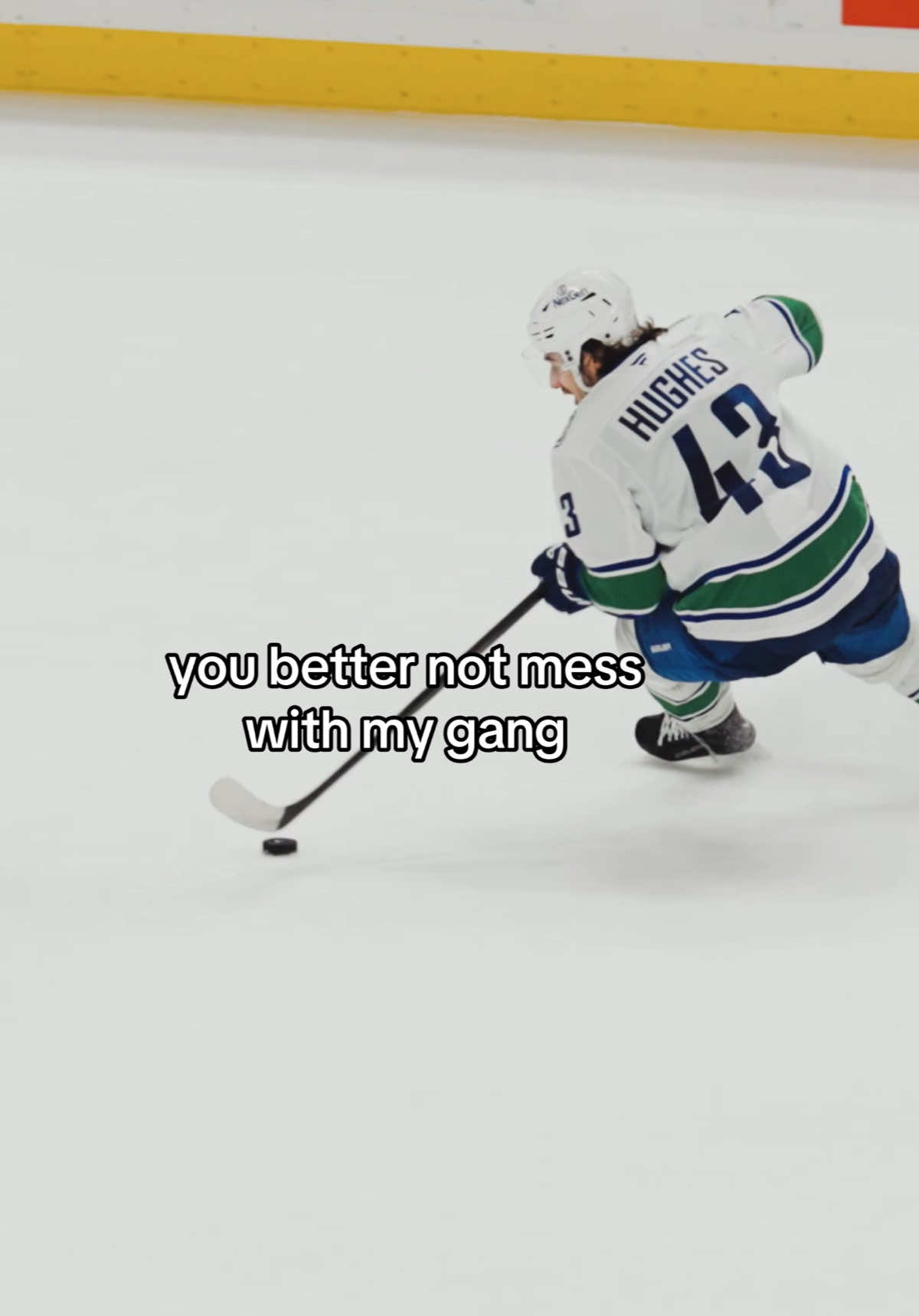 giving the people what they want 🤲 #VancouverCanucks #QuinnHughes #NHL #hockey #trend #viral #blooper 