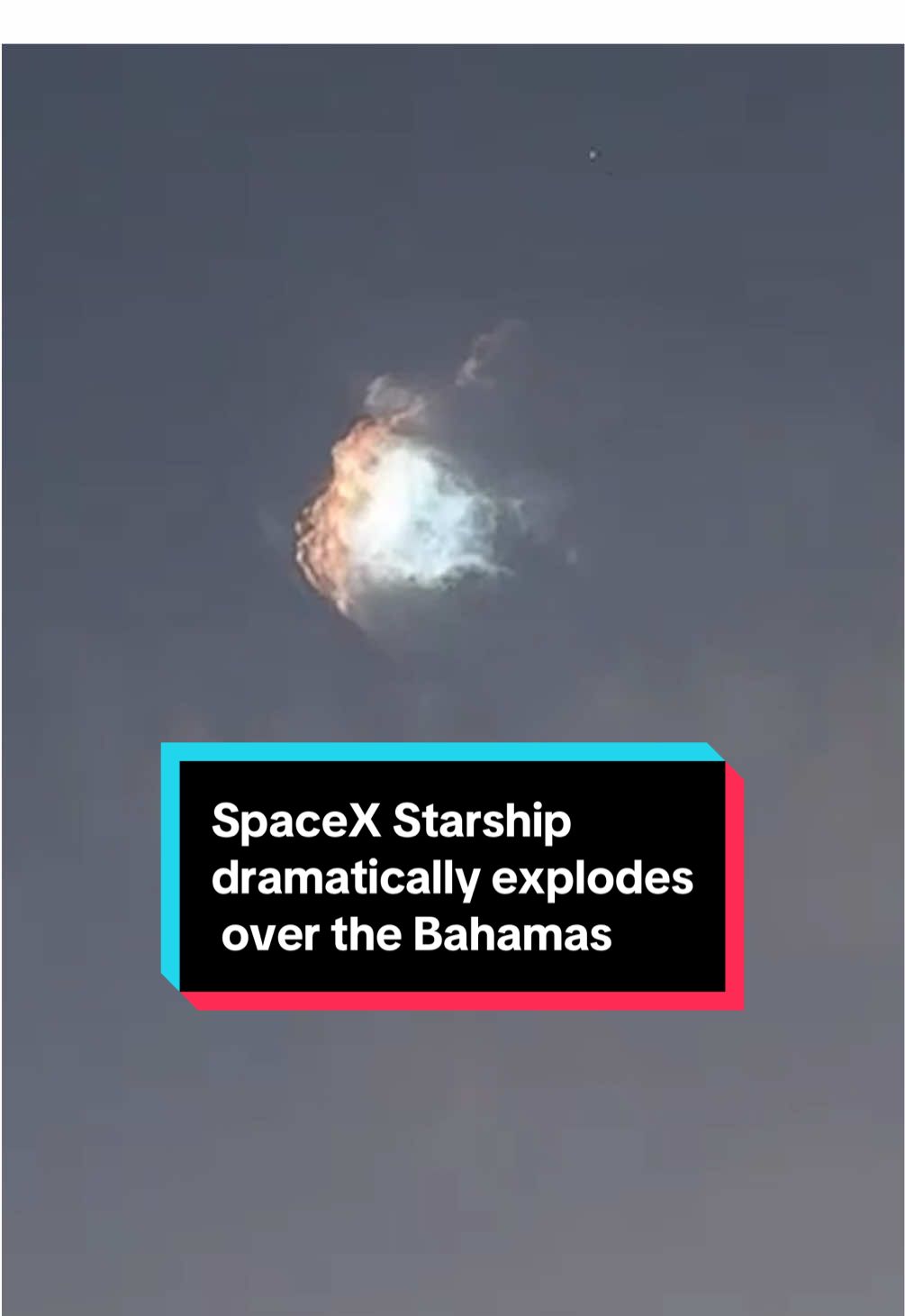 A SpaceX Starship rocket broke apart over the Bahamas on Thursday, shortly after launch on a test flight from South Texas. The FAA has ordered a formal investigation after the incident caused airplanes to be diverted away from any potential falling debris.  #news #space #spacex #bahamas 