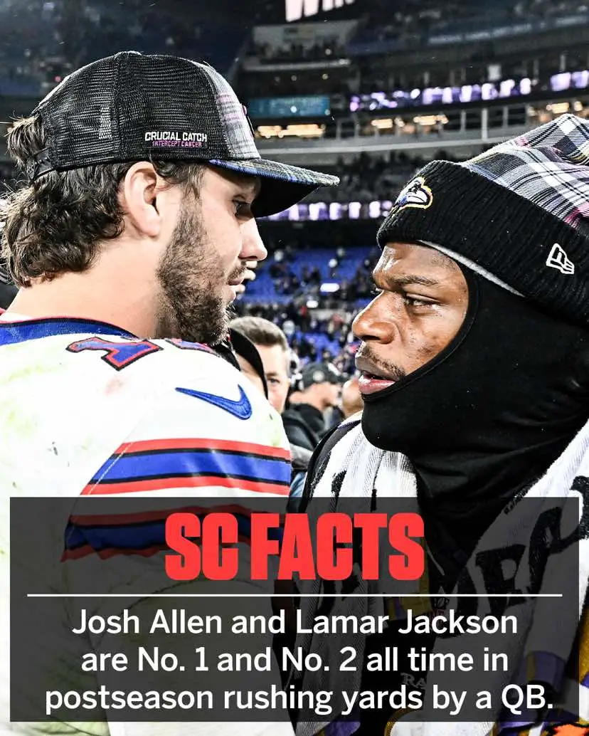 #LamarJackson and #JoshAllen playing hot potato with the record Sunday is gonna be WILD 😮‍💨 #nfl #bills #ravens 