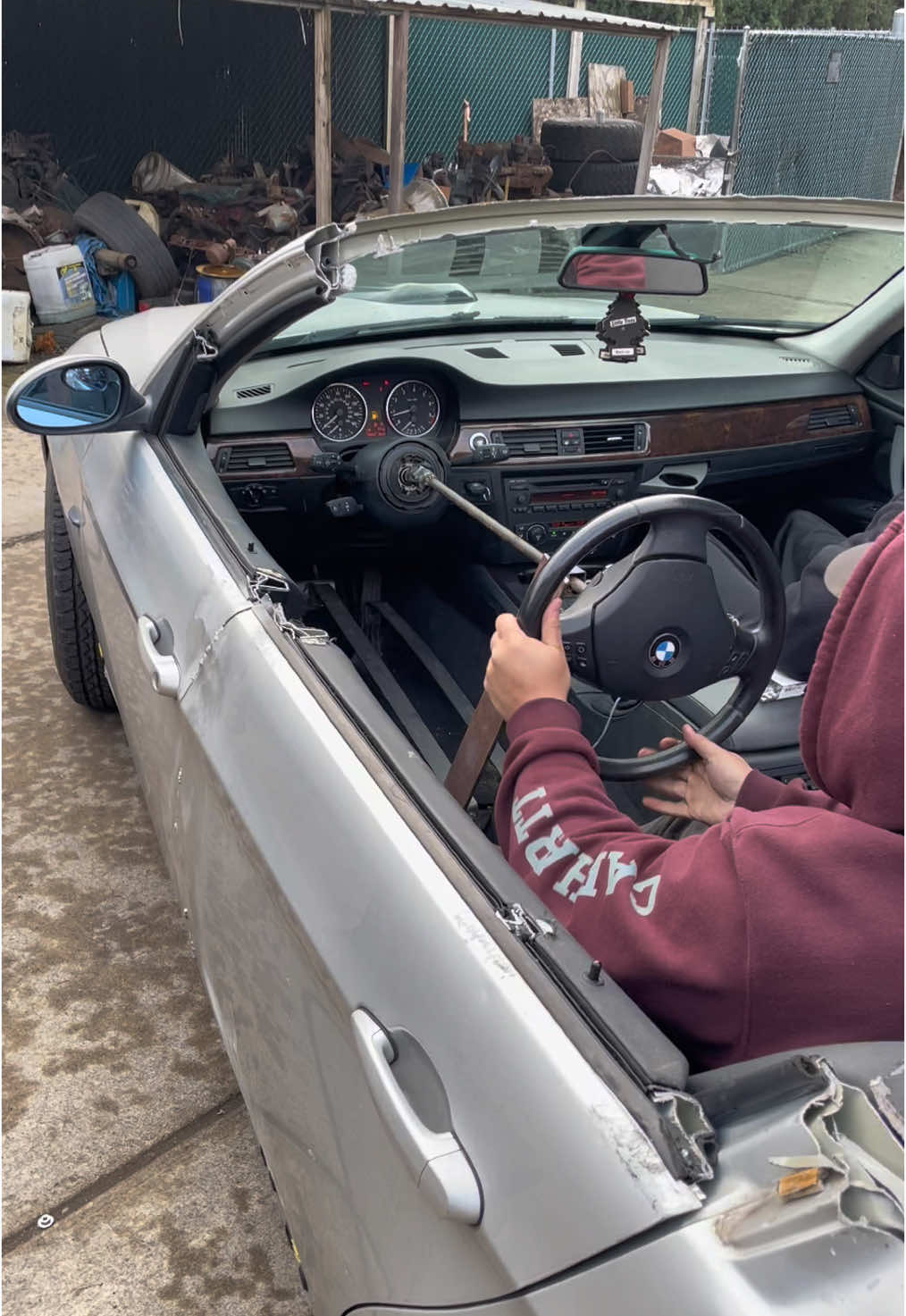 Back Seat Driver Conversion on the squatted BMW big door vert #foryou #fyp #tiktok #viral #comedy #Love #fun #bmw 