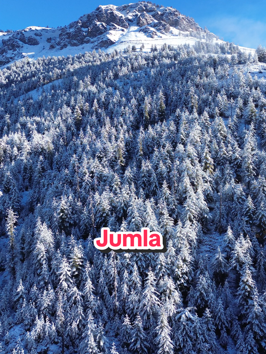 अलिकति भएपनि परेकाे हिउँले सिंगारिएकाे जुम्ला जिल्लाकाे चेरे चाैर #Snow #chere #jumla 