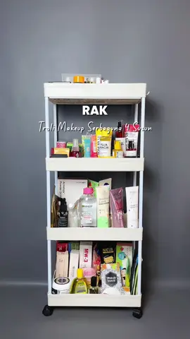 yuk samaan asli ini mah bahan plastik kokoh dan tebal bikin ruangan lebih aesthetic 😍✨ #raksusunroda #raktroliserbaguna #raksusunserbaguna #rak4tingkat #raktroli 