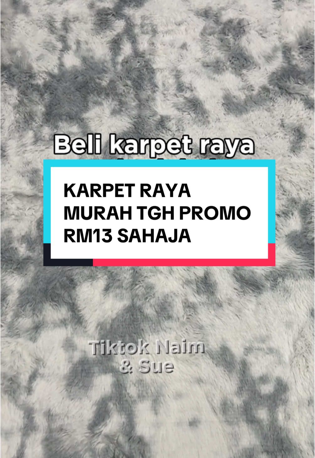 Untung tau grab skrg sbb tgh promo kaw kaw 🤗 permukaan karpet jenis lembut je best nak buat pijak2 #karpet #karpetviral #karpetmurah #karpetbulu #naimsueshop #fypforyoupage #fyp 