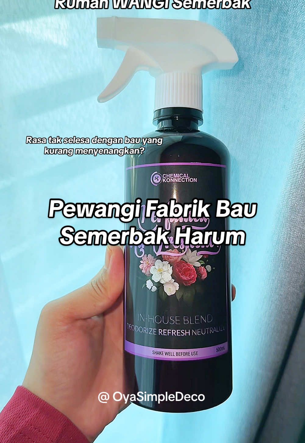 Memang best wangi dia. Sebelum nak lipat baju spray! Kt langsir spray! Sofa spray! Kalau ada tetamu spray! Mmg semerbak #pewangifabrik 