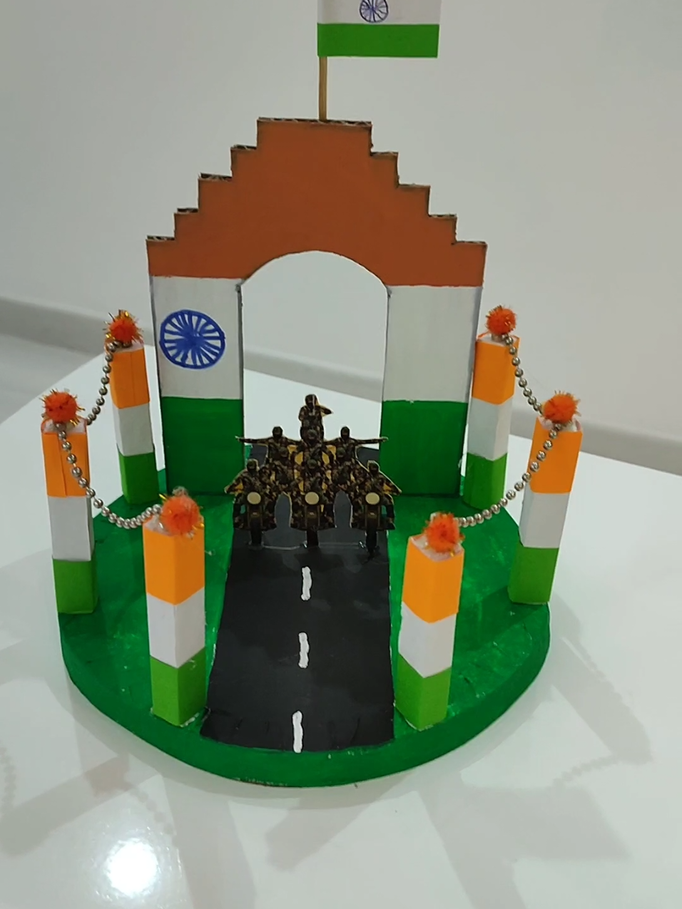 Republic day special craft #tiktok #fyp #fypシ゚ #republic #india #DIY #amazing #decor #handmade #craft 