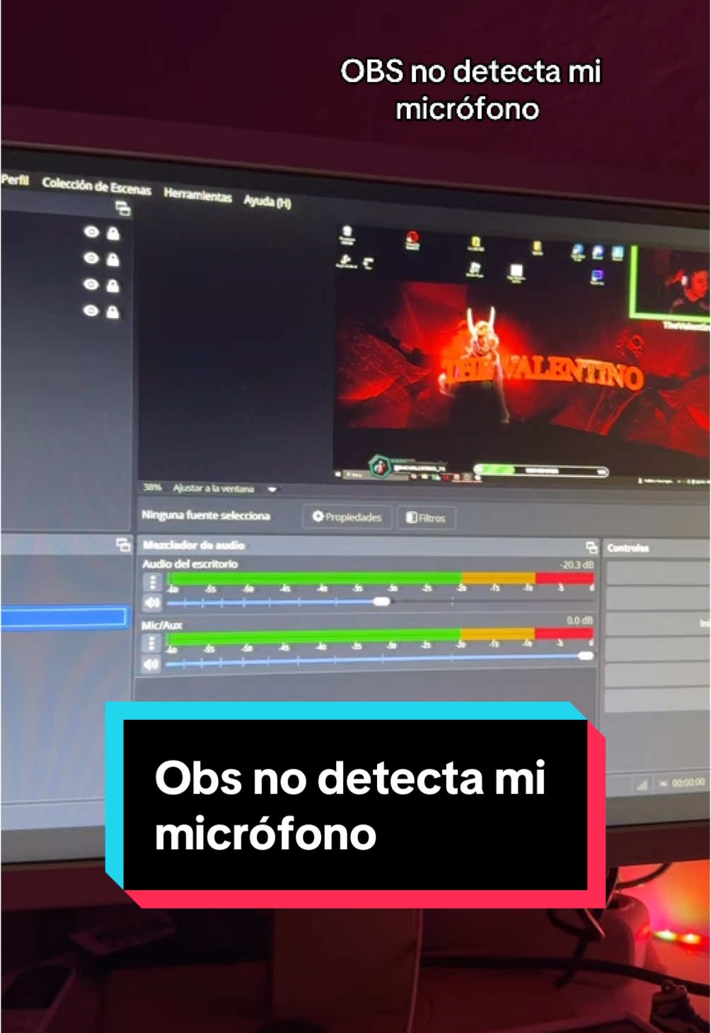 Necesito ayuda, problema OBS no detecta mi micrófono #NECESITO #AYUDA #problema #obs #microfono 