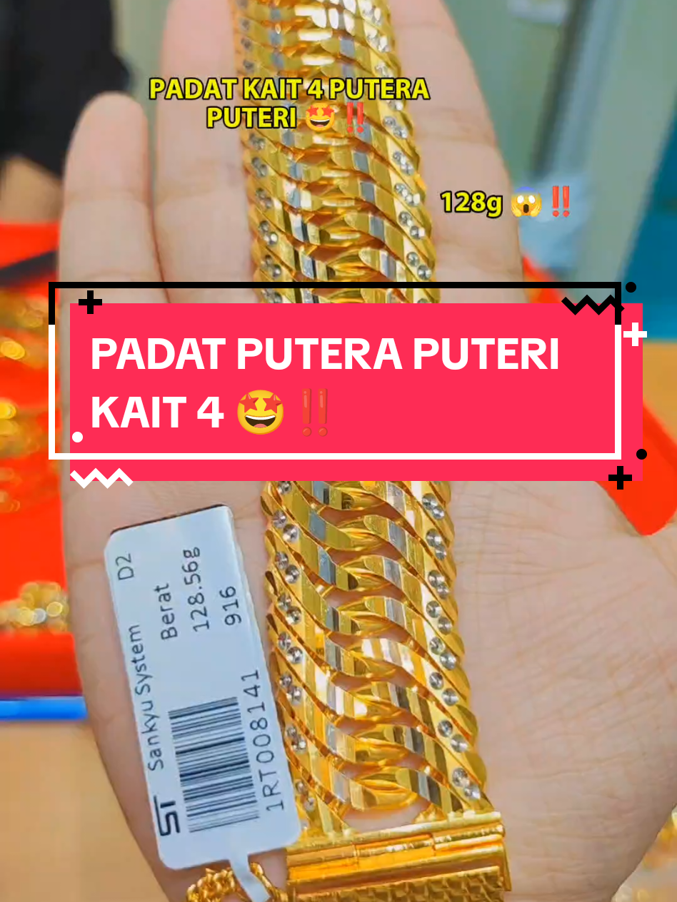 DESIGN PADAT PUTERA PUTERI KAIT 4 😱‼️ #diamondcut #nabilarazali #rantaitangan #cincin #restock #bangle #fyp #padat #fyppppppppppppppppppppppp 