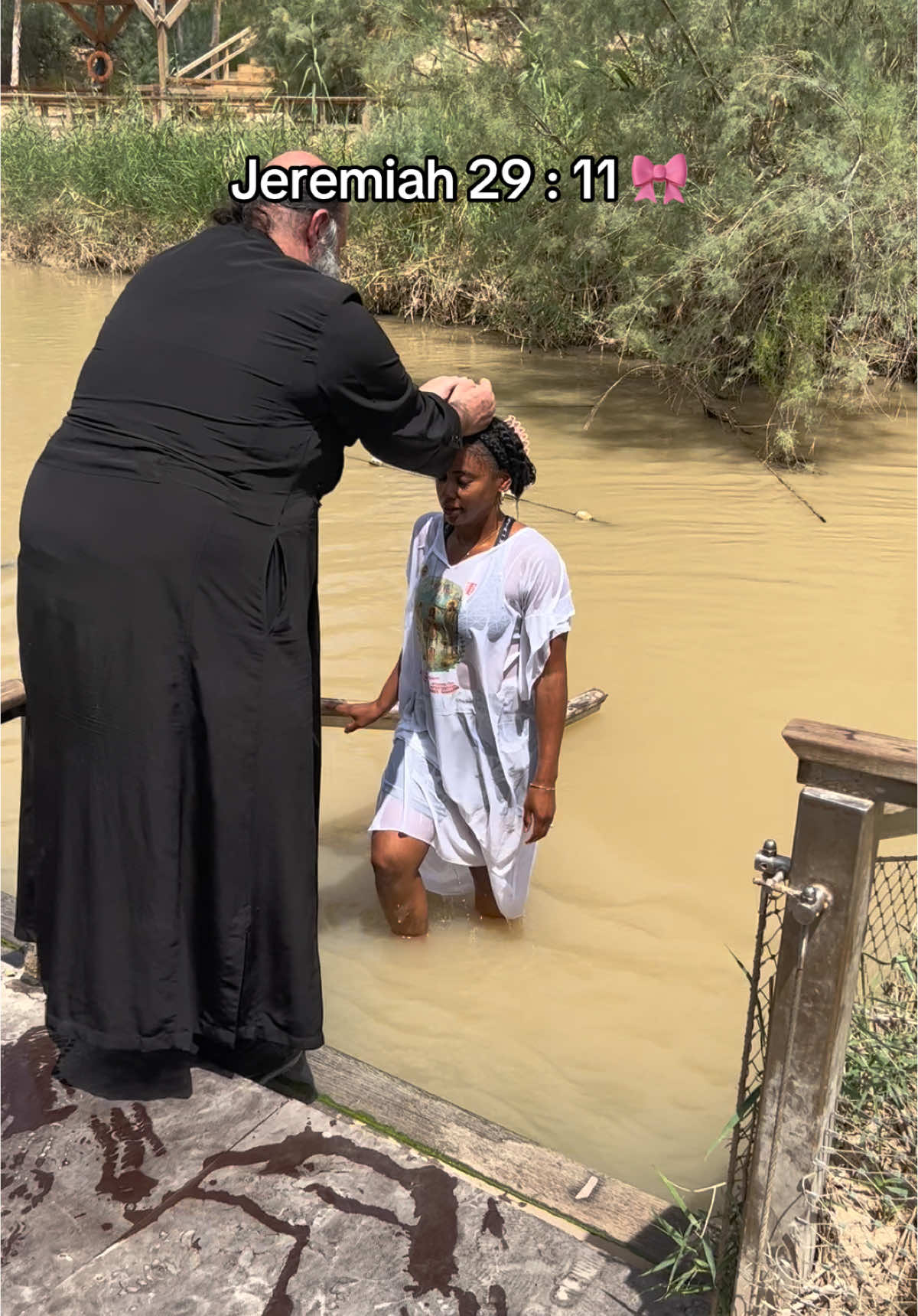 Rededication baptism in the Jordan River 🙏🏾 #israel #servantofgod #byfaith #christian #christiantiktok #jordanriver #jerusalem 