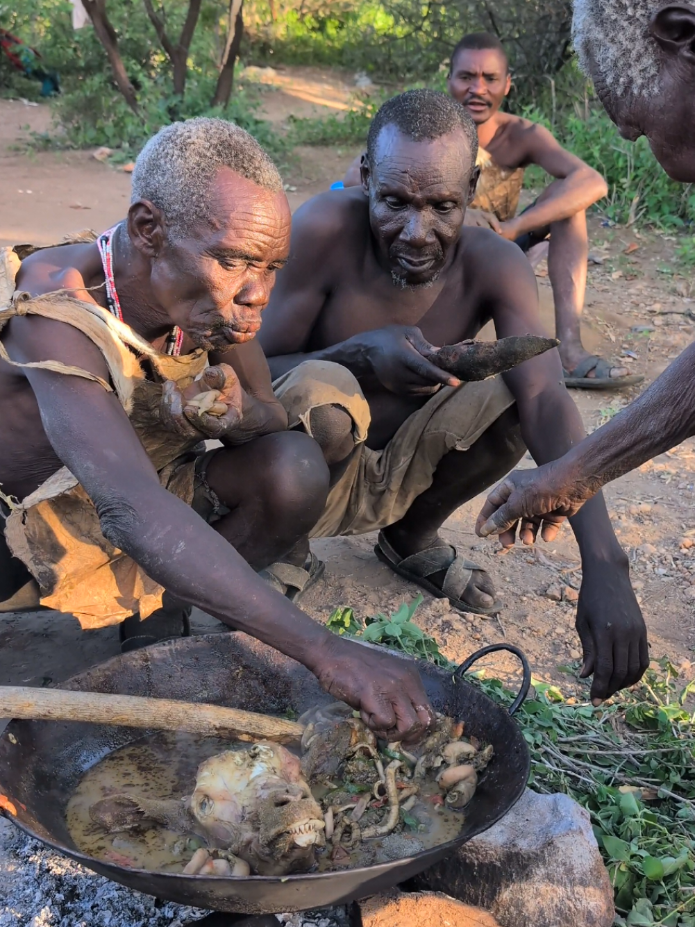 Wow 😲😳‼️😋 This is incredible delicious food made by hadzabe tribe middle of Jungle #hadzabetribe #FoodLover #africa #africa #culture #usa_tiktok 