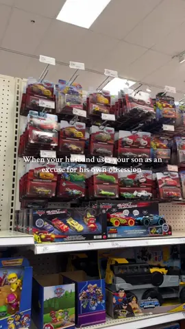 Our sons not even that interested in them yet 😅 #cars #target #targetfinds #carsfinds #disneycars 