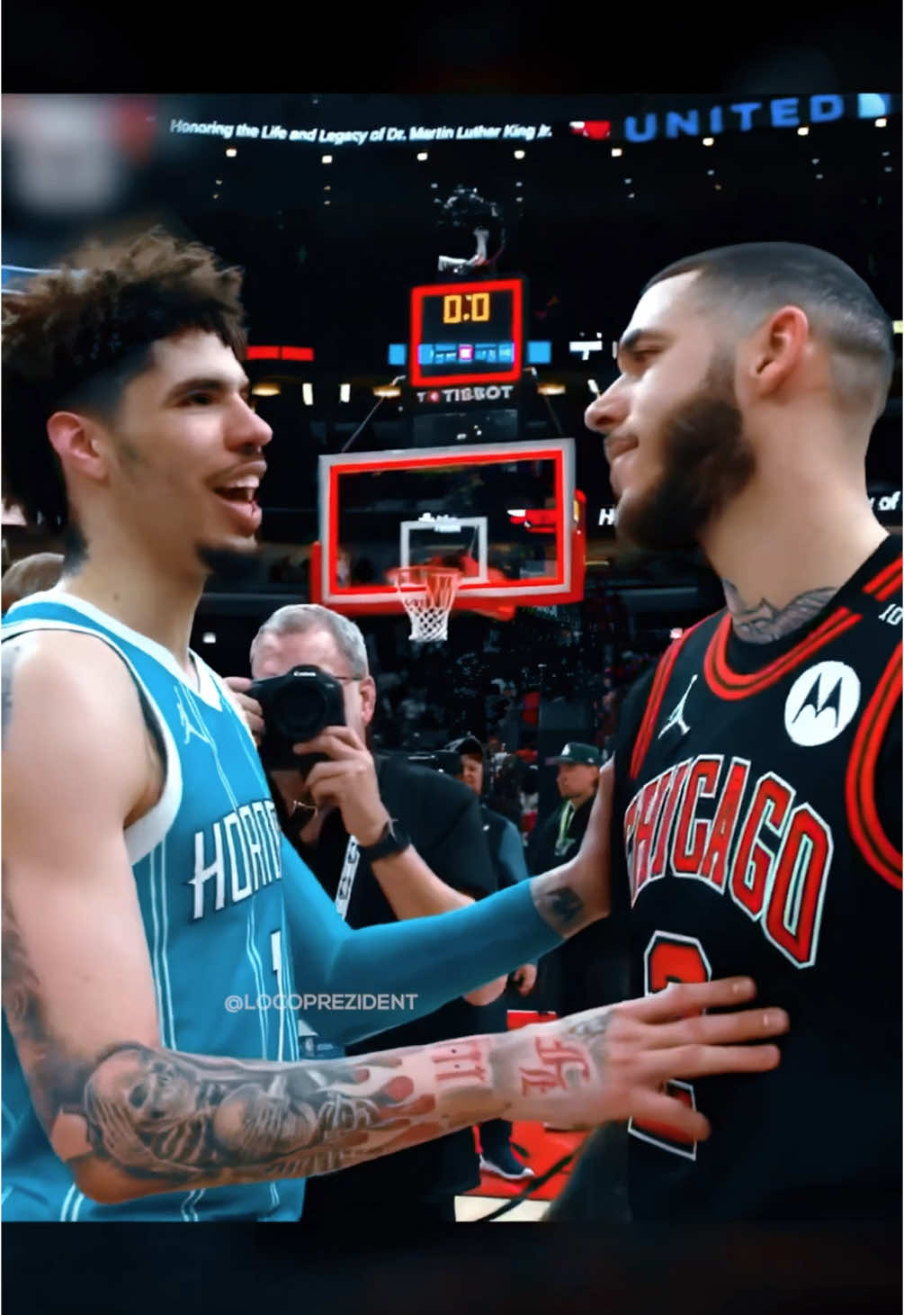 LaMelo showing Lonzo who's big bro 😂🔥 #fyp #foryou #foryoupage #NBA 