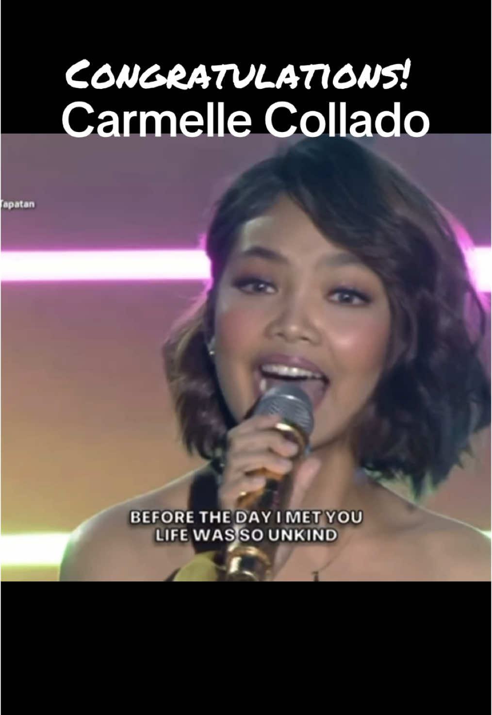 Congratulations #Carmelle #CarmelleCollado 👏👏#GrandChampion #TawagNgTanghalan #TNT #TNTSchoolAngHulingTapatan #fyp #fypage  