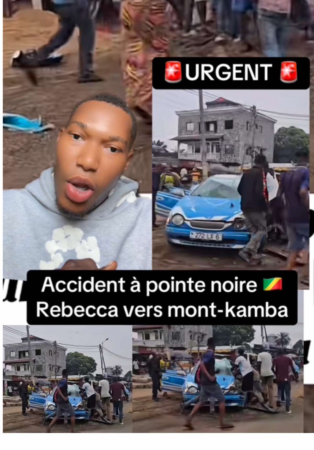 Accident à pointe noire Rebecca #pourtoi #congolaise🇨🇩🇨🇬 