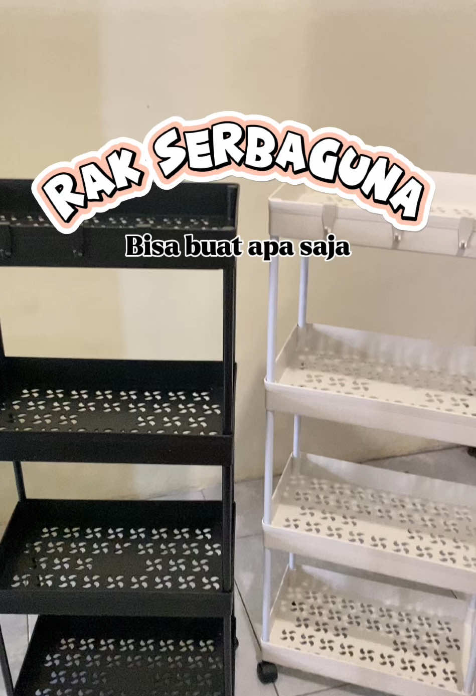 Rak troli plastik serbaguna dengan roda #rak #raktroli #rakserbaguna #rakroda 