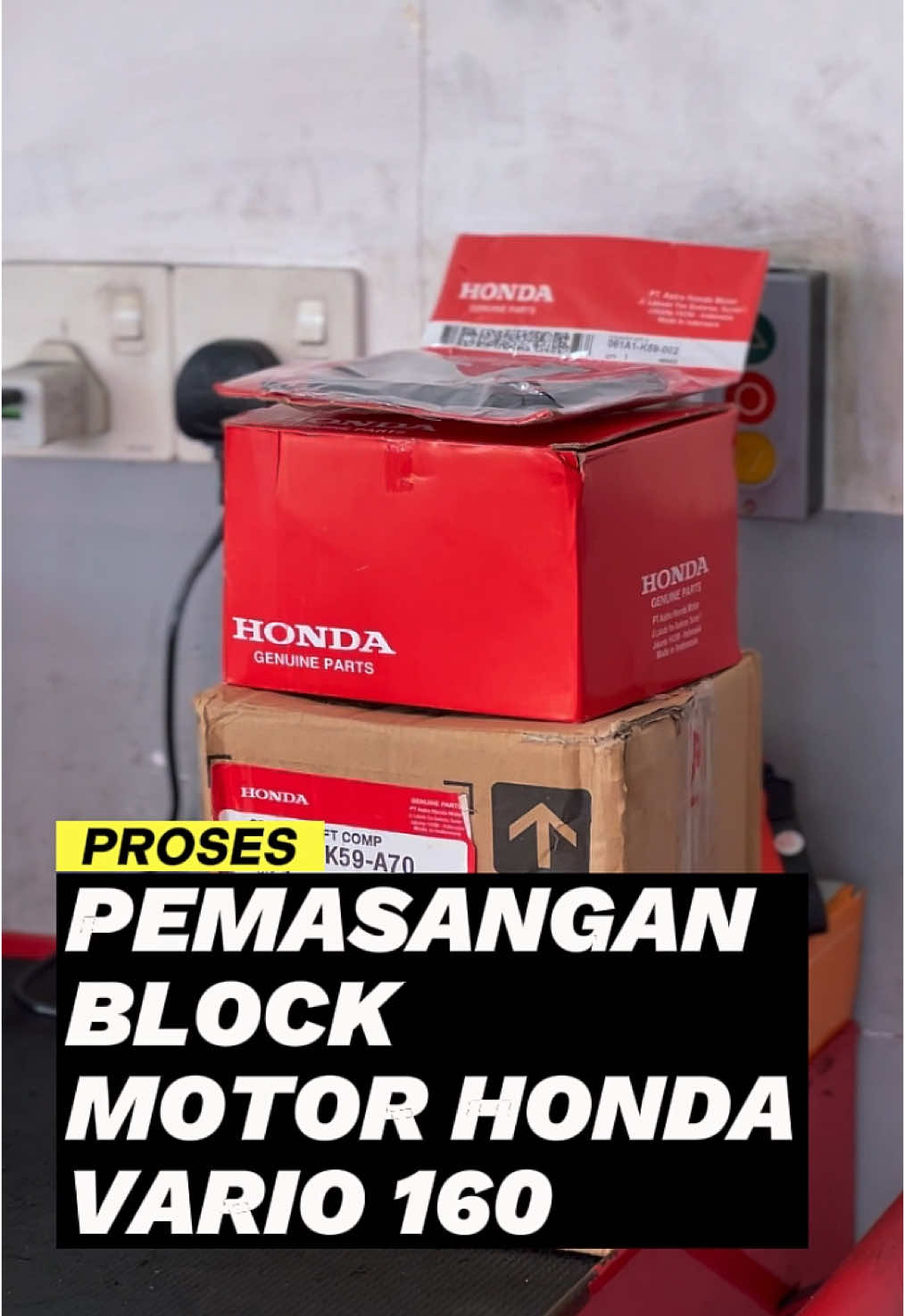 PROSES PEMASANGAN BLOCK HONDA VARIO 160 🔥 #hwaloongkualakangsar #hwaloong #hwaloongtradingsdnbhd #hwaloongtrading #honda #hondavario #vario160cc #vario160 