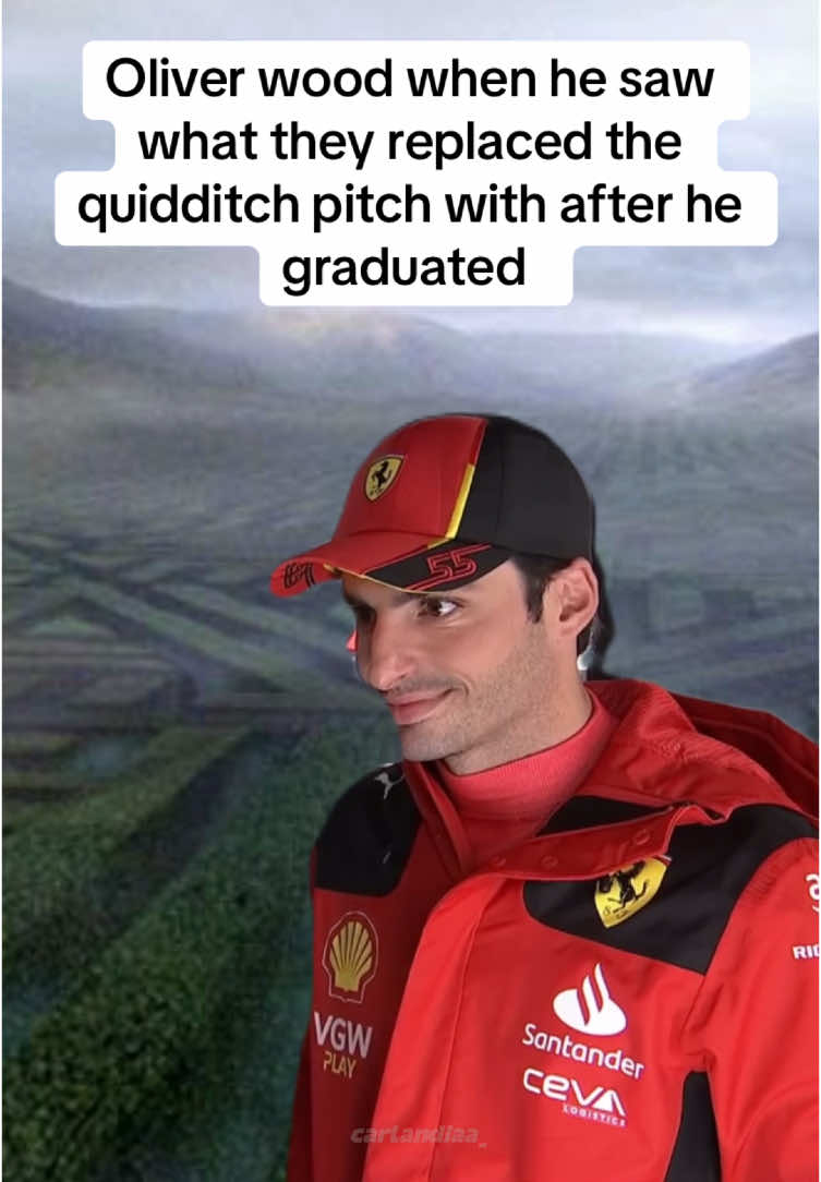 Thank you Carlos #ferrari #carlossainz #charlesleclerc #harrypotter #oliverwood #formula1 #f1edit #f1meme 