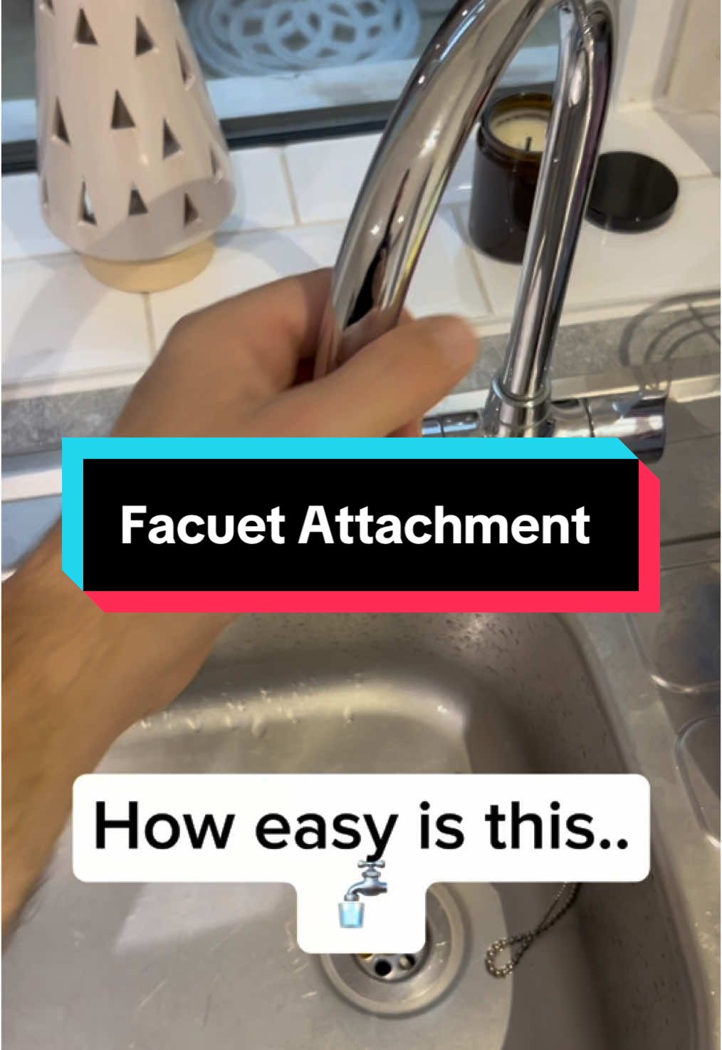 How easy is it to attach this faucet attachment #tiktokmademebuyit #spotlight #fyp #faucetextender #faucet #tap #kitchentap 