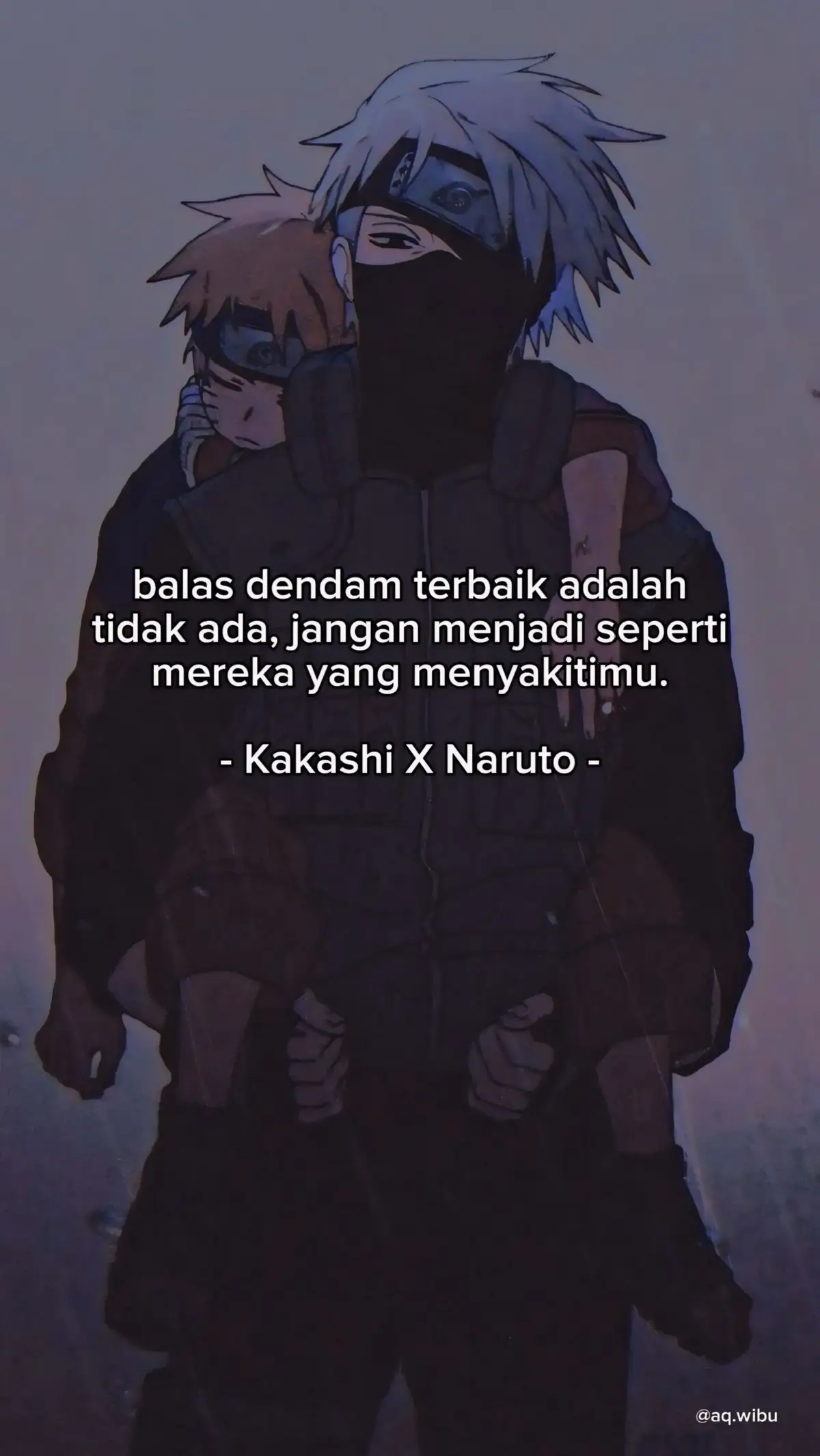 jika kita membalasnya, apa bedanya kita dengannya? #kakashi #naruto #fyp 