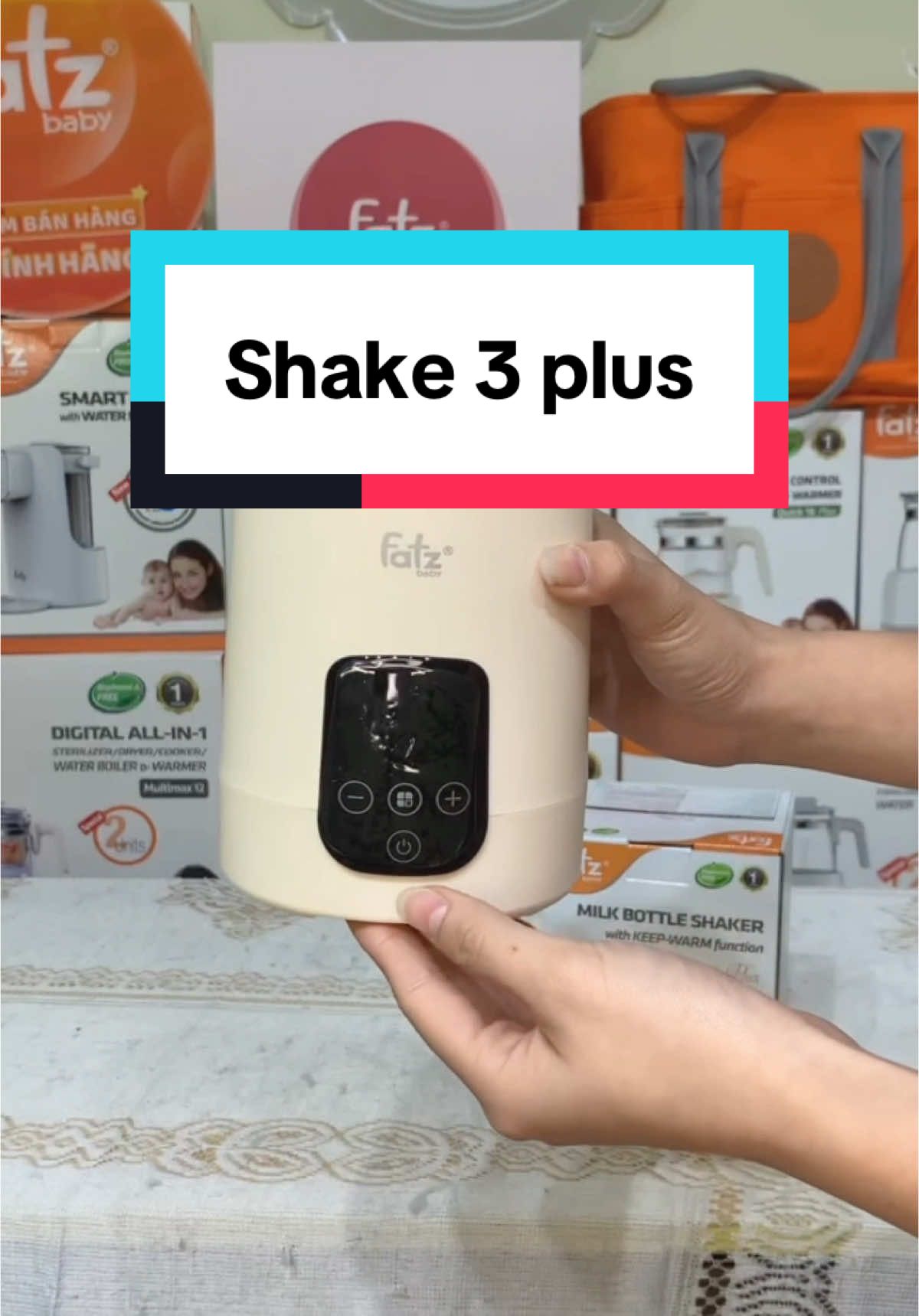 Máy lắc sữa và giữ ấm sữa cho bé Shake 3 plus Fatz baby 