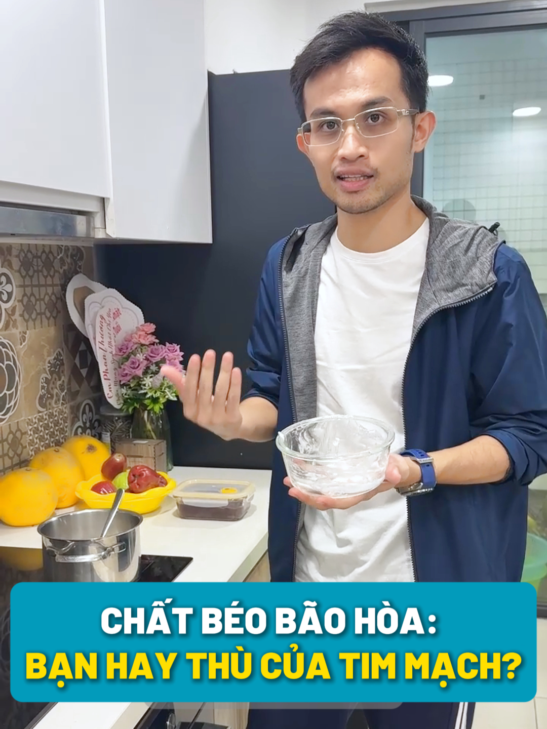 Chất béo bão hòa: bạn hay thù của tim mạch?  #bshai #bacsihai #chatbeo #baohoa #timmach #transfat #suckhoe #modongvat #cotdua