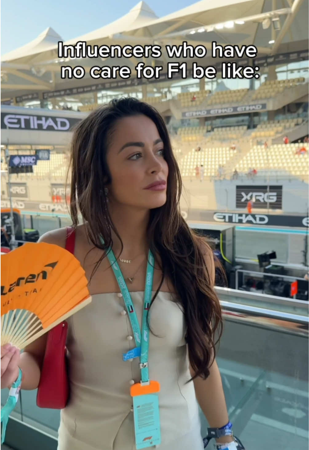 This is just for fun 🤓 I don’t blame them accepting the invite.. if I got invited to the World Cup I’d be going with 0 football knowledge hahaha #f1 #influencers 