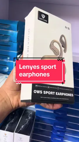 Lenyes Air 85 OWS Sport Earphones ☑️OWS Gas Conduction technology and ENC (Environmental Noise Cancellation) for clear audio. ☑️Comfortable soft silicone earhooks for secure wearing during activities. ☑️Wireless connection via Bluetooth 5.3 with a 10-meter range. ☑️Battery life: 10-12 hours of music playtime with a 70mAh earphone battery and a 500mAh charging case. ☑️Quick charging: Approximately 1.5 hours for the earphones and the case. ☑️Lightweight and portable design with a focus on durability. ☑️Frequency response: 20Hz-20kHz, sensitivity 112±3dB, and 16.2mm horn size for great sound quality. Ideal for sports and outdoor activities. #lenyes #sportearphone #ethiopian_tik_tok #onlineshopping #