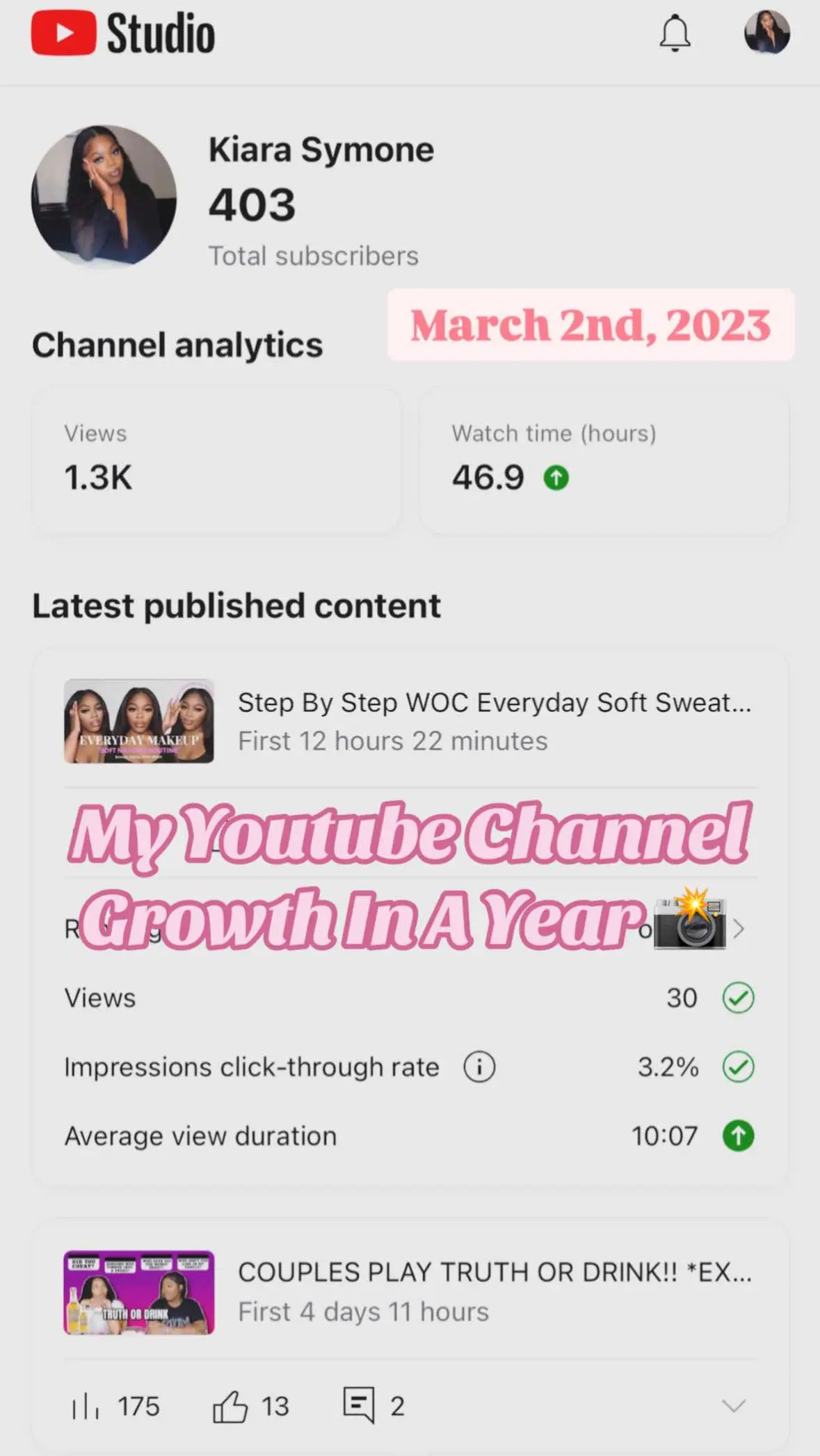 Slow and steady definitely wins the race! YouTube is not for instant gratification at ALL! It takes a lot of hard work and dedication and I have loved every second of my journey 🥂📸🎀 #fyp #smallyoutuber #smallcontentcreator #influencer #contentcreator #thebibleteawithki #youtuber #youtube 