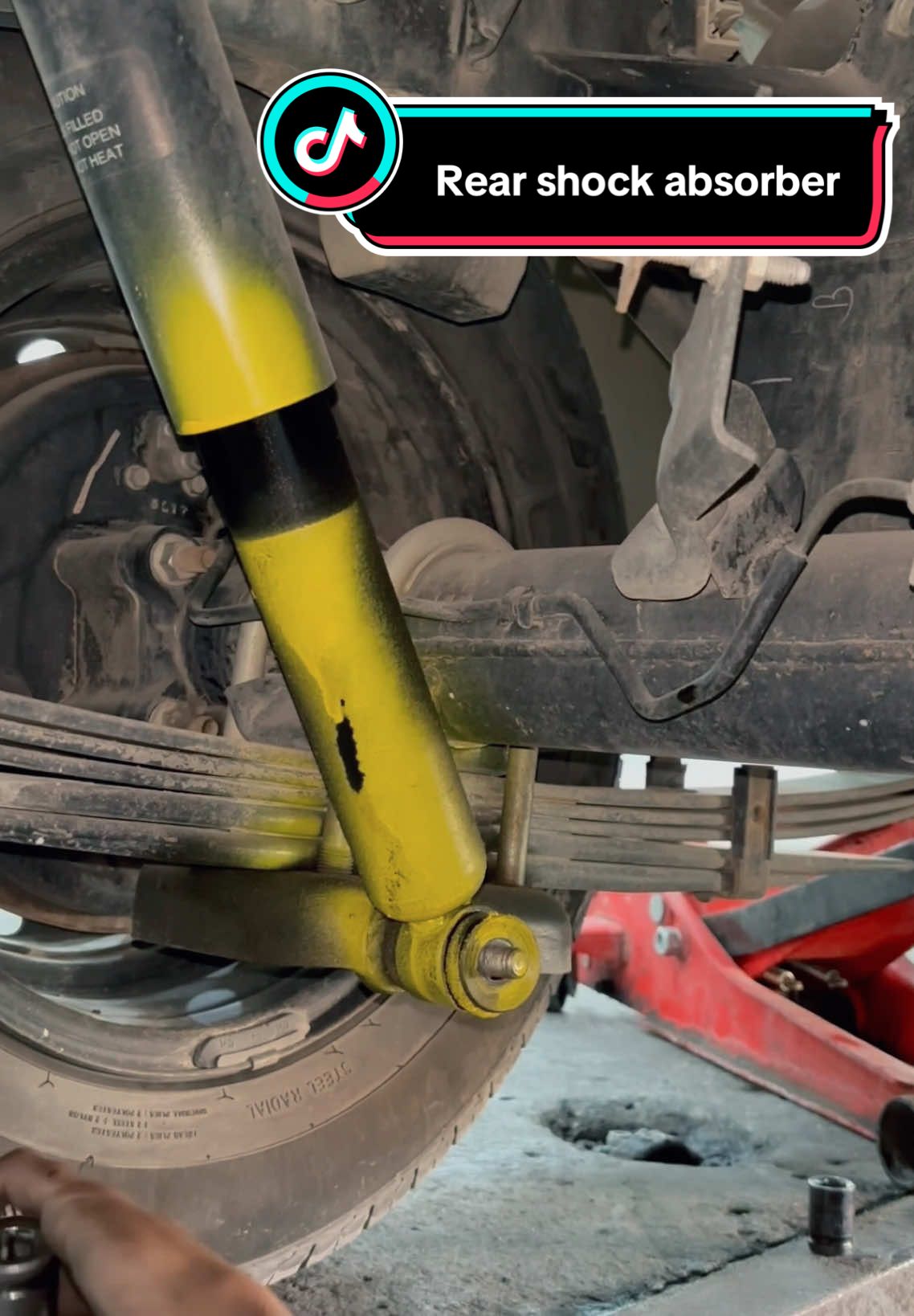 Installing Rear Shock absorber 🛠️ #mechanic #motivation #automotive #ideas #carsoftiktok #fyp 