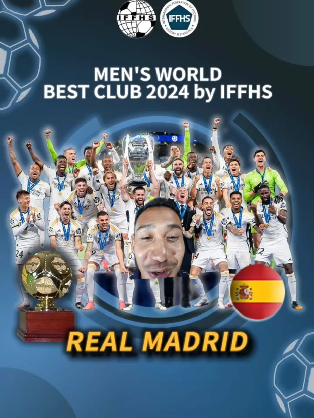 Real Madrid Best men's club 2024 by IFFHS 😍👑🤍 #mensworldbestclub2024  #iffhs #realmadrid 