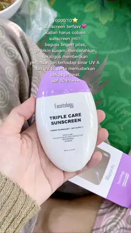 Sunscreen favorite aku nih gaiss, samaan yuk🥰  #facetology #facetologysunscreen #sunscreenviral #fypage #fyp 