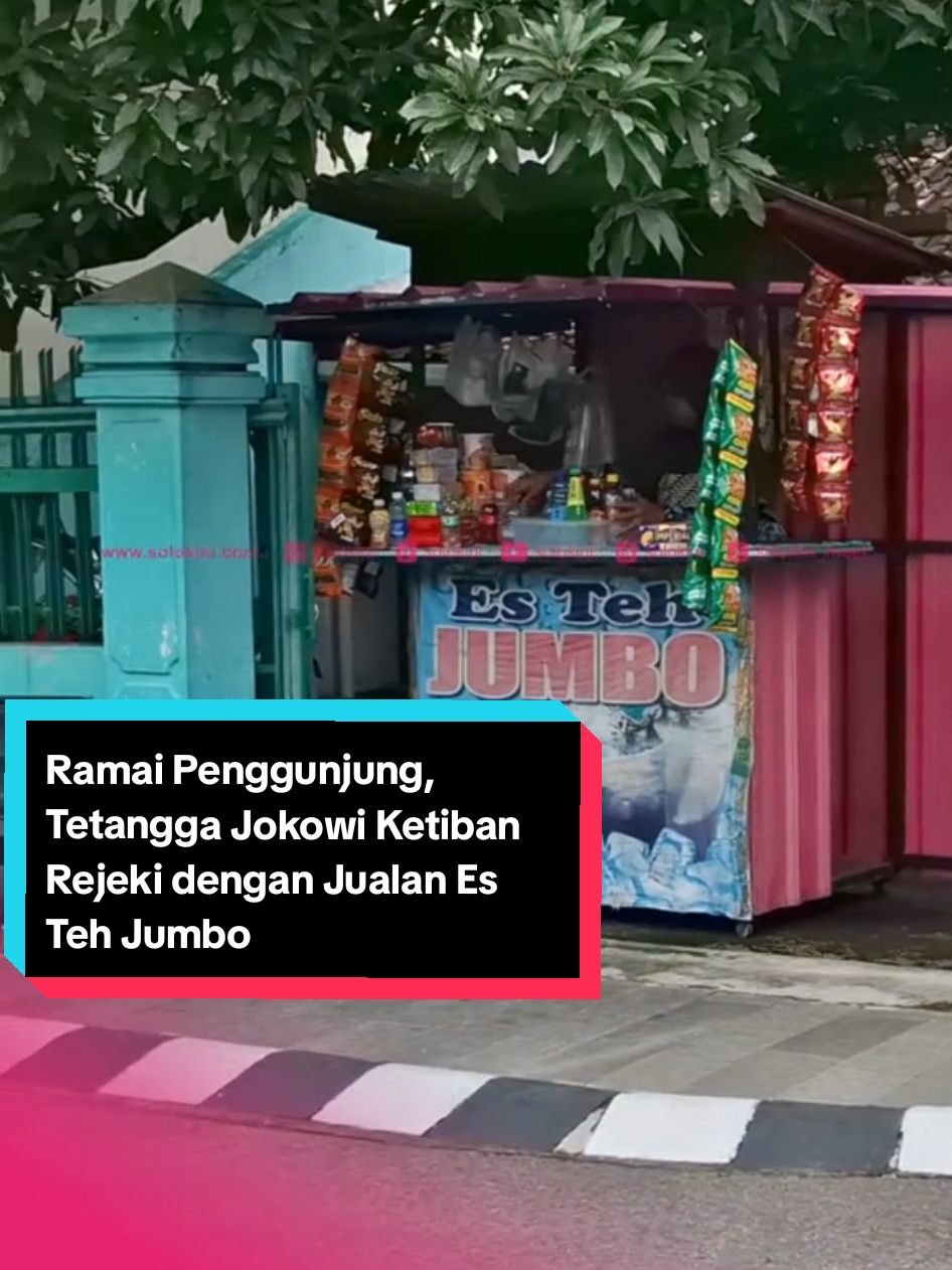 Gegara Ramai Pengunjung, tetangga Presiden ke-7 RI Jokowi kini jualan es  teh jumbo #jokowi #jokowidodo #fyp #foryou #foryoupage #fyppppppppppppppppppppppp 