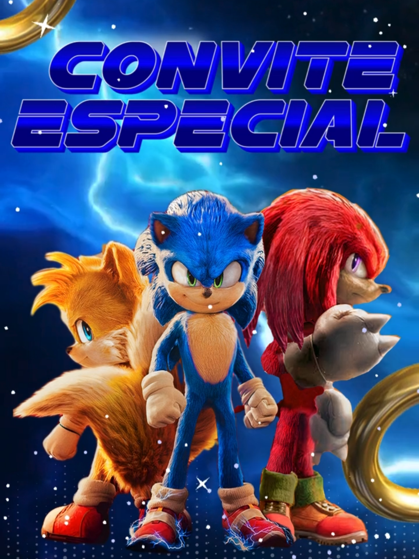 Convite em Vídeo Sonic 🩵🩵🥳 Encomendas: 31982165811 FAÇO QUALQUER TEMA!!! Surpreenda seus convidados com um lindo convite personalizado 🤩