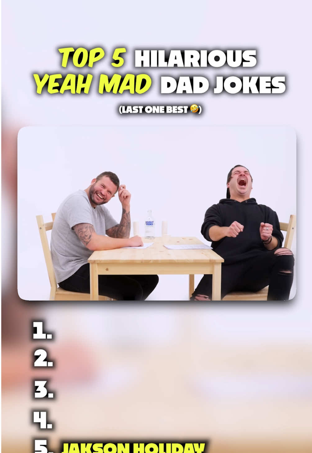Last one Crazy 🤣 Top 5 Funniest Yeah Mad Moments 🤣 #dadjokes #yeahmad 