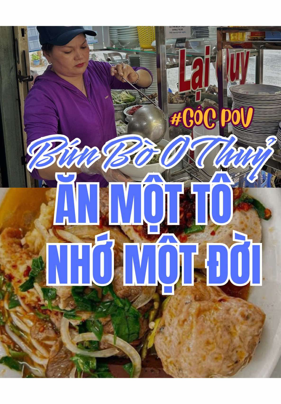 Bún Bò O Thuỷ phải thử một lần nếu đi qua quận 3 và độc lạ với món xương máy bay #anhbungmo #reviewanngon #ancungtiktok #phuongoanhdaily 