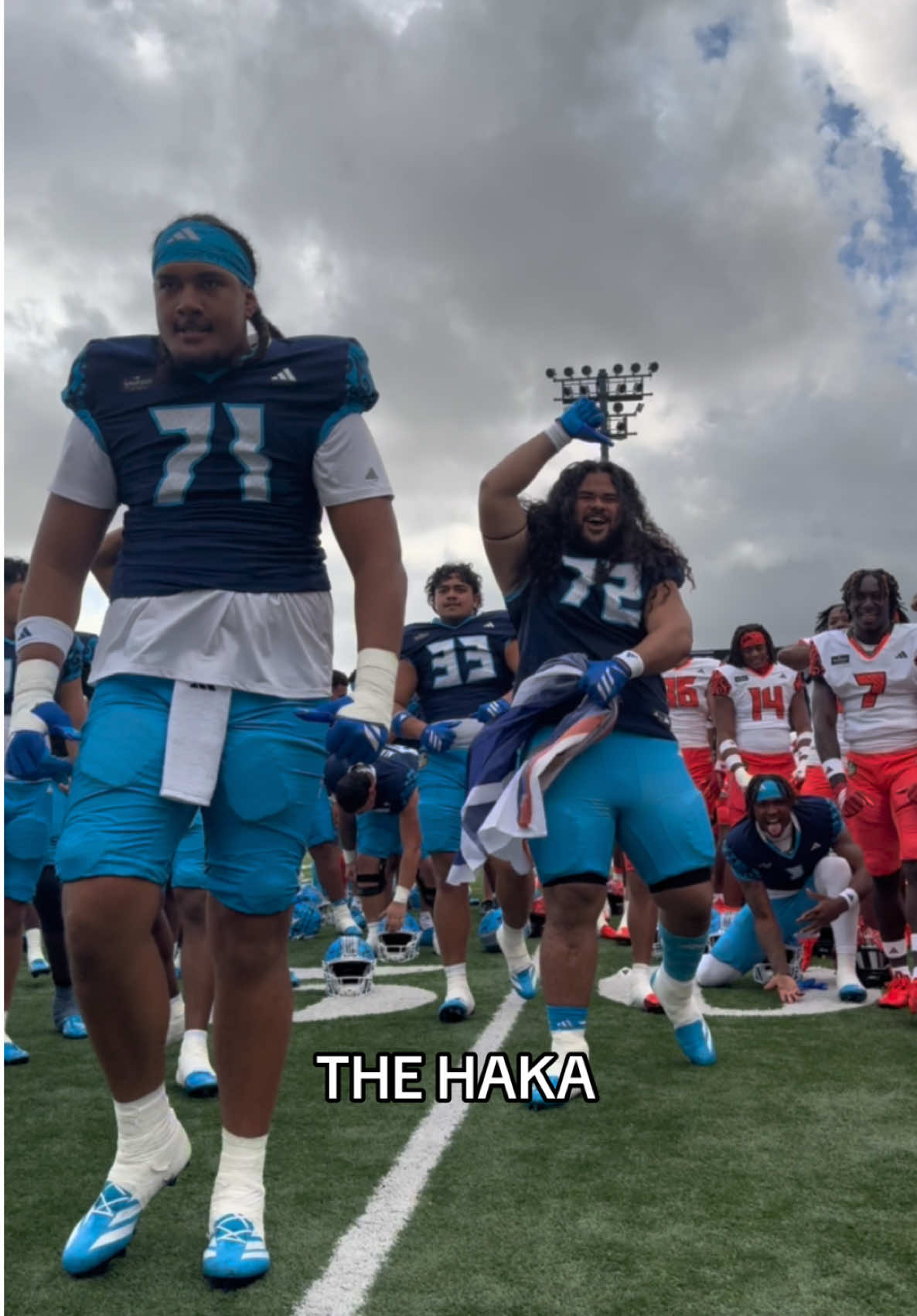The haka at the 2025 Polynesian Bowl 👏 #haka #football #tradition #polynesianbowl 