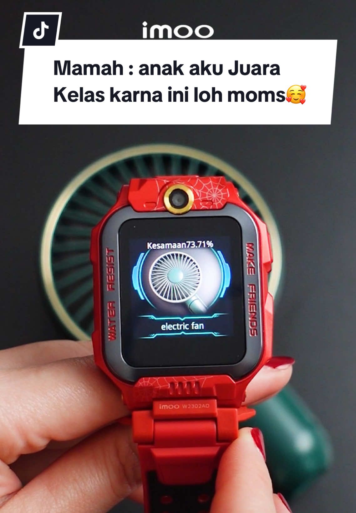 Si kecil makin aktif belajar dan ingin banyak tau semenjak menggunakan imoo Watch Phone🥰 karna fiturnya yang membantu si kecil jadi makin aktif 🤩 #imooWatchPhone #YourKidsCoolFriend #StayConnectedStaySafeWithimoo #HeroinYourHand #imooindonesia #imooZ7SpiderMan 