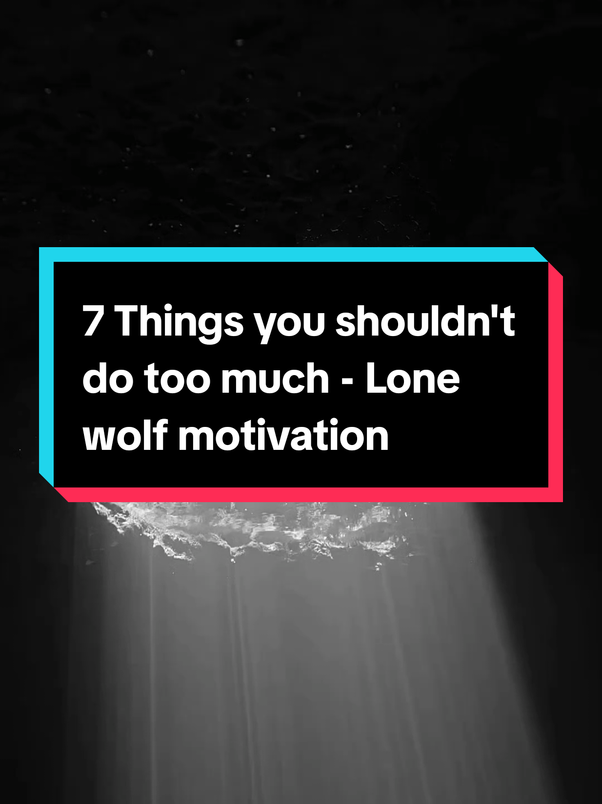 7 Things you shouldn't do too much - Lone wolf motivation  #lifelessons #LifeAdvice #motivation  #quotes #reelmotivation #reelsquotes  #reelsforyou #fypviral 