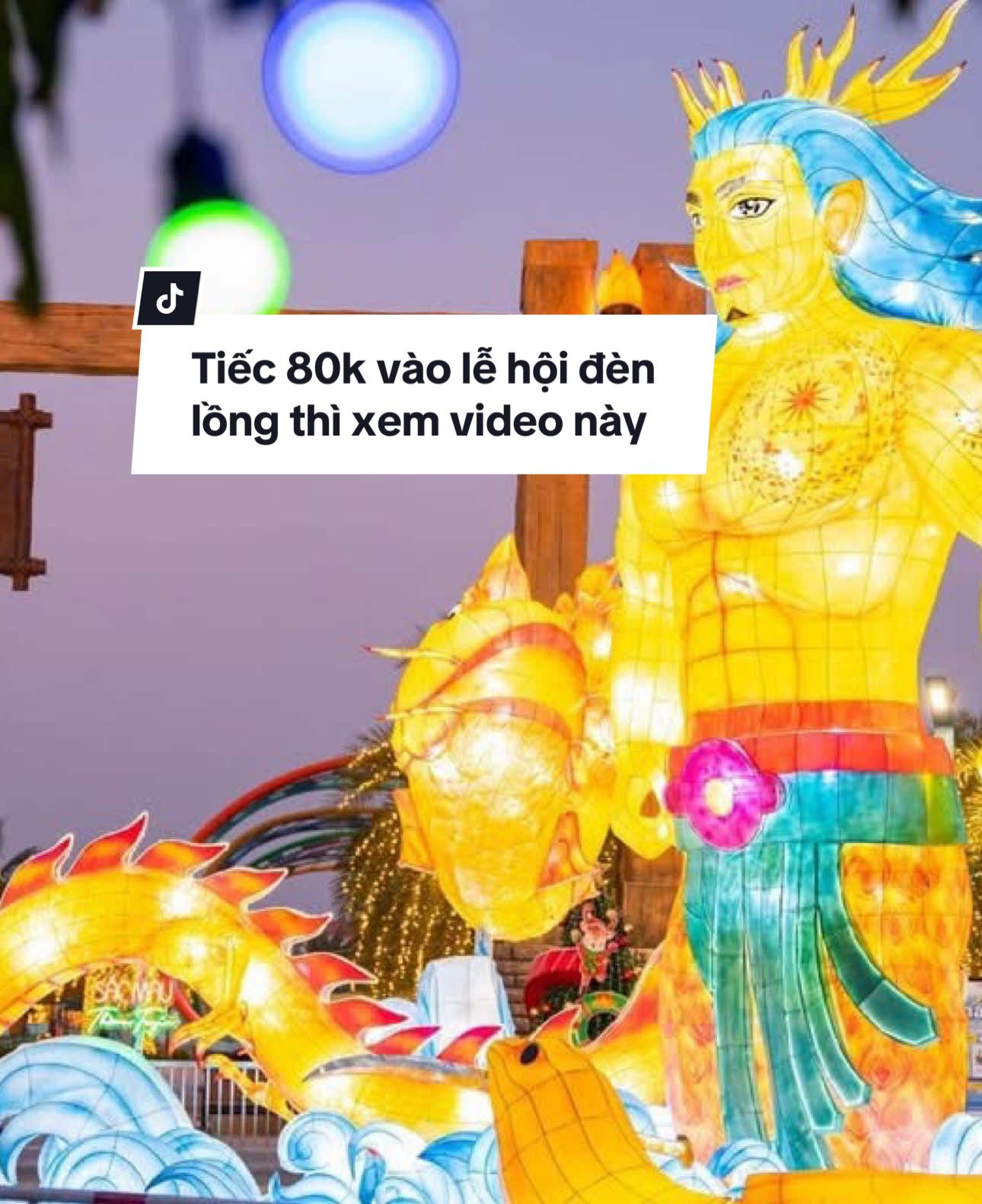 Vào lễ hội đèn lồng quốc tế hoành tráng tại Vin 2 có mất vé không??? #lehoidenlong #vinoceanpark2 #OceanLanternFestival #AnhSangPhuongDong #oceancity #quynhreviewbds