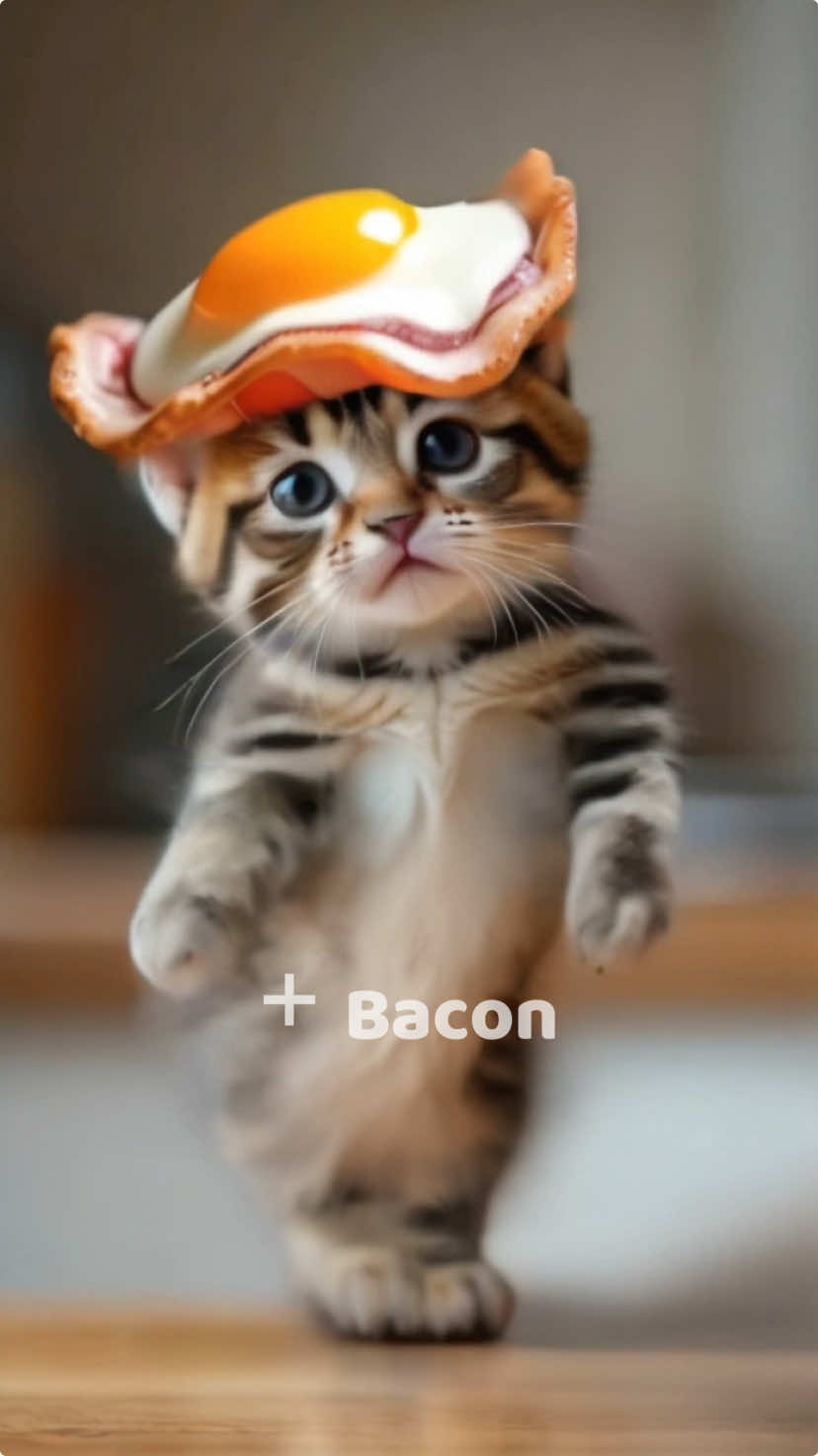 🥓+bacon ver. #catdance #funny #trending #petdance