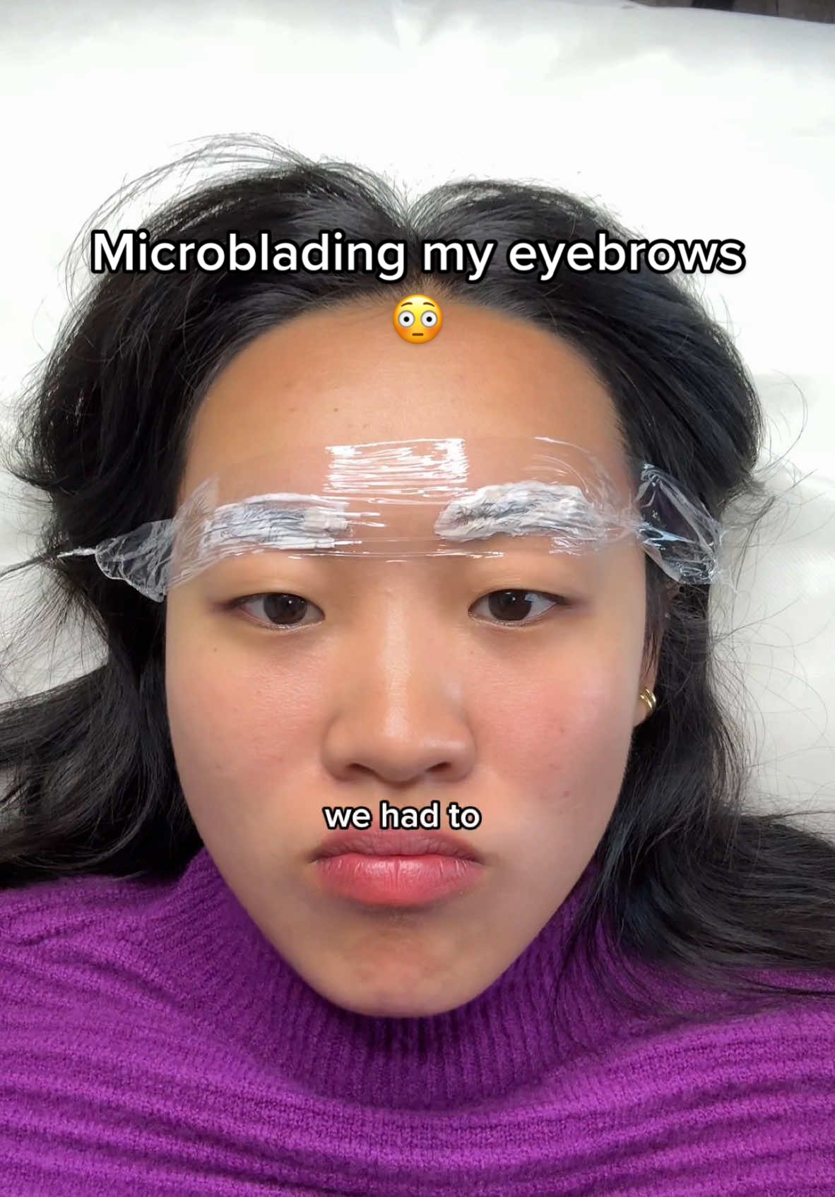 crossing my fingers I didn’t make the biggest mistake of my life #eyebrows #microbladingbrows #microbladingeyebrows #microblading 